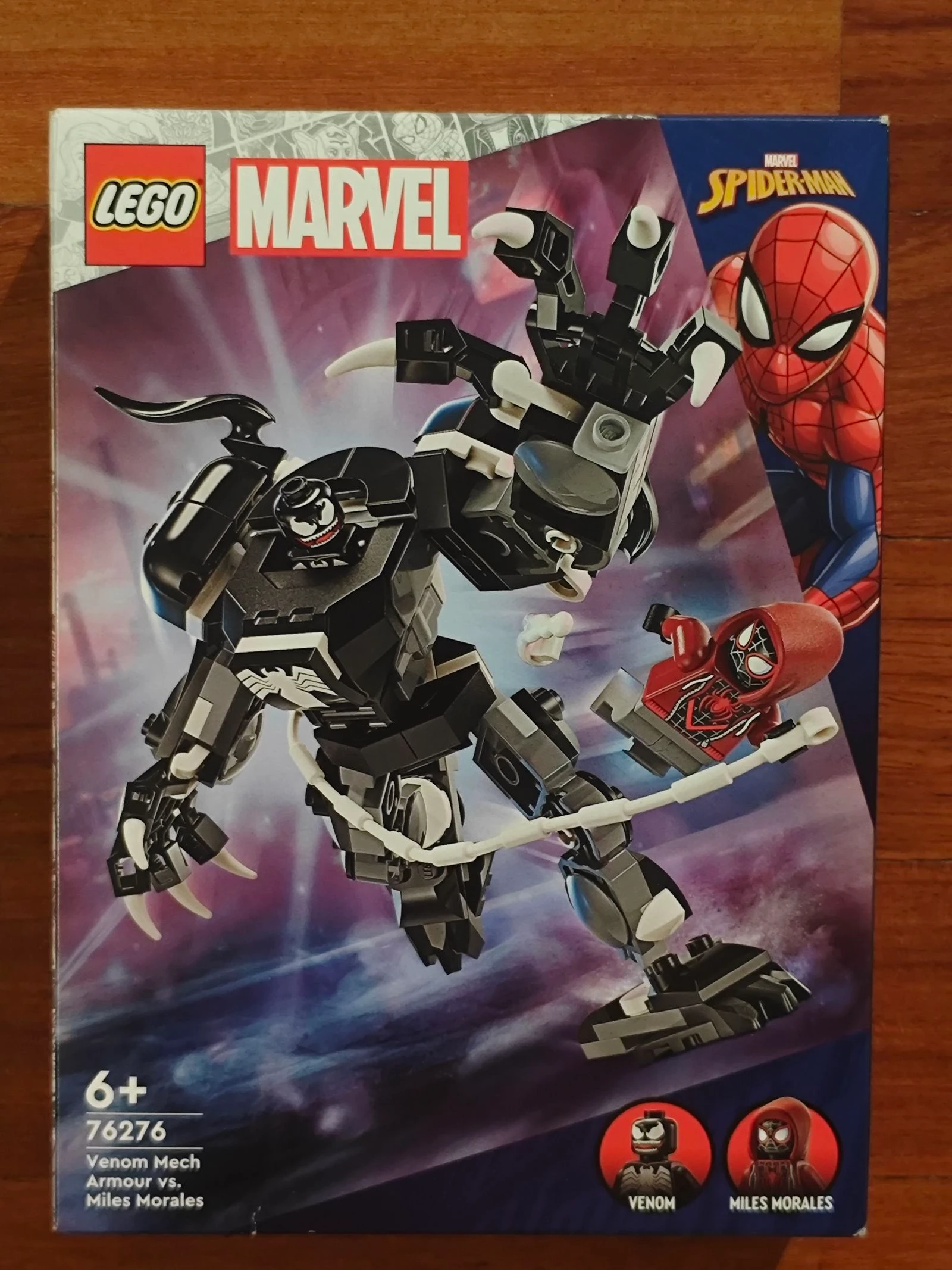 Lego Marvel 76276 Venom Mech Armour vs Miles morales 
